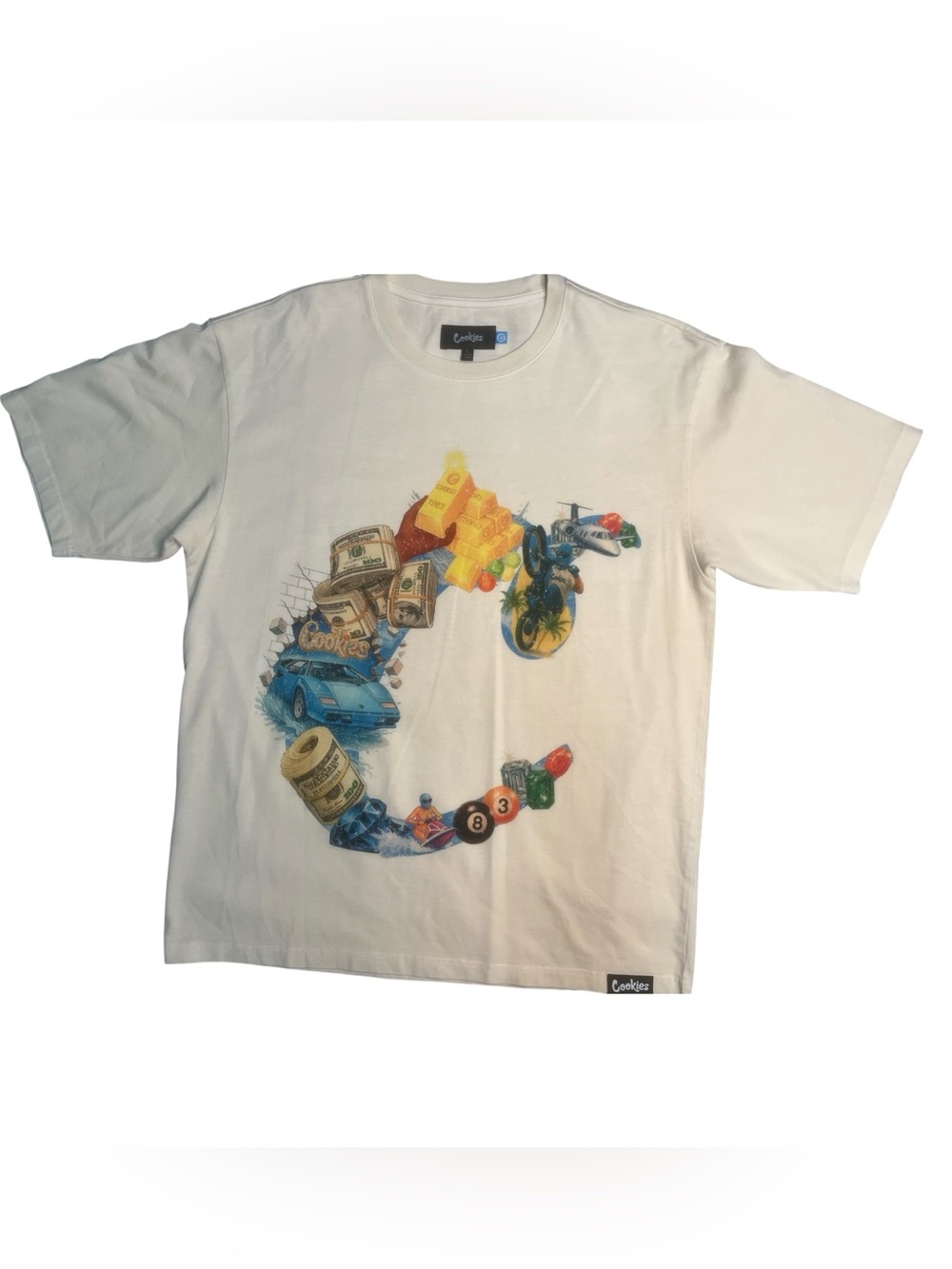 Sz Large cookie graphic tee muti colors